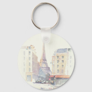 Chaveiro Aguarela da torre Eiffel   Paris