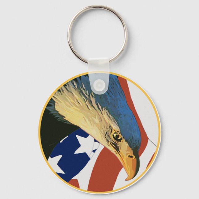 Chaveiro Águia Bald Americano (Frente)