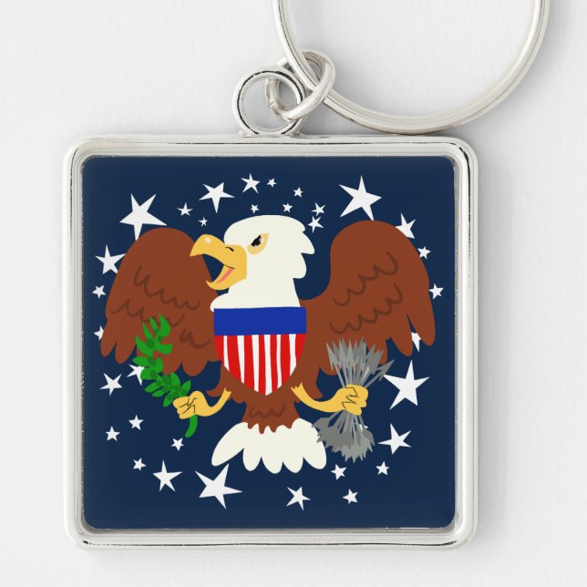 Chaveiro Águia Bald Americano (Frente)
