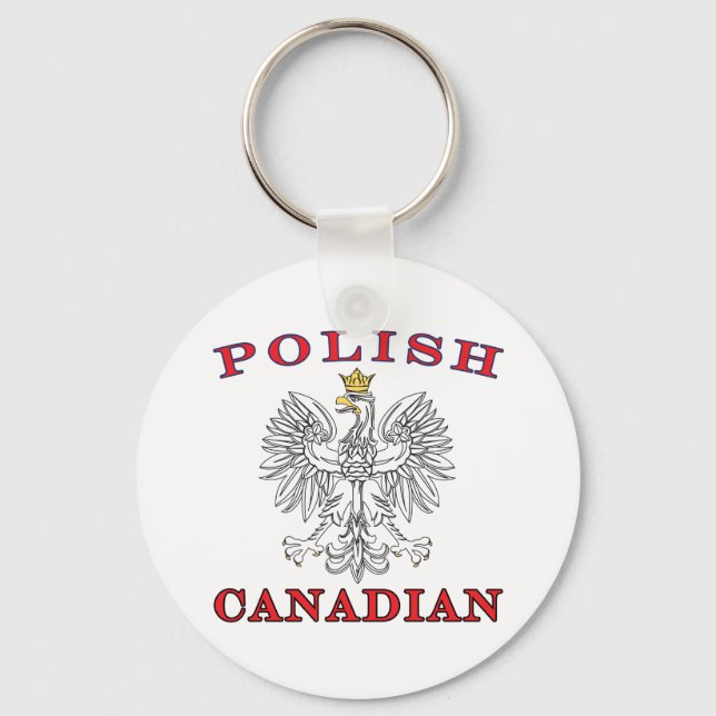 Chaveiro Águia Branca Polonesa Canadiana (Frente)