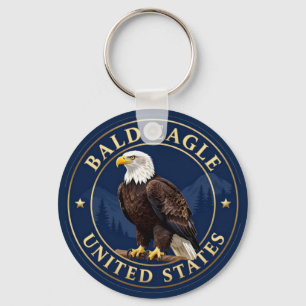 Chaveiro 🦅 Águia-careca Vida Selvagem dos Estados Unidos