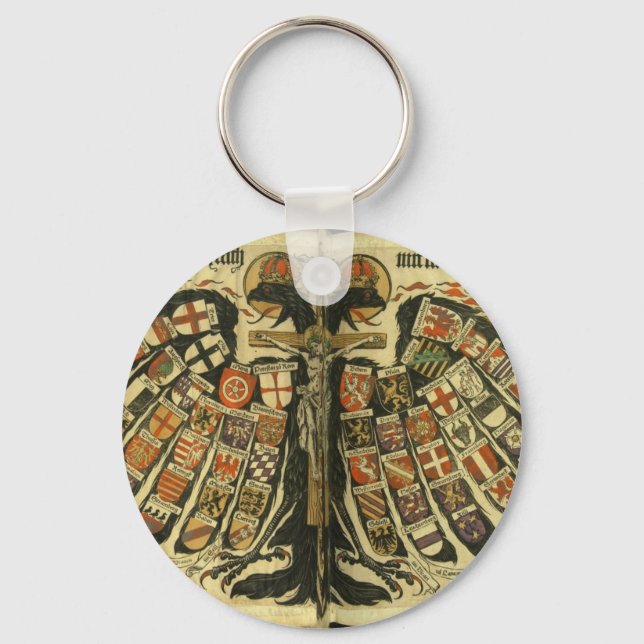 Chaveiro Águia dupla austríaca (Frente)