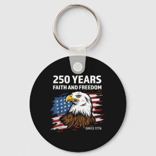 Chaveiro Águia e Bandeira 250 Anos 1776-2026 250º Aniversár