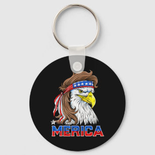 Chaveiro Águia Mullet Merica 4 De Julho Homens Mulheres Ame