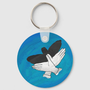 Chaveiro Águia Sombra em Azul