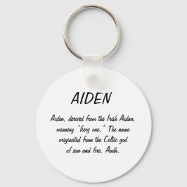 Chaveiro Aiden Name Significa