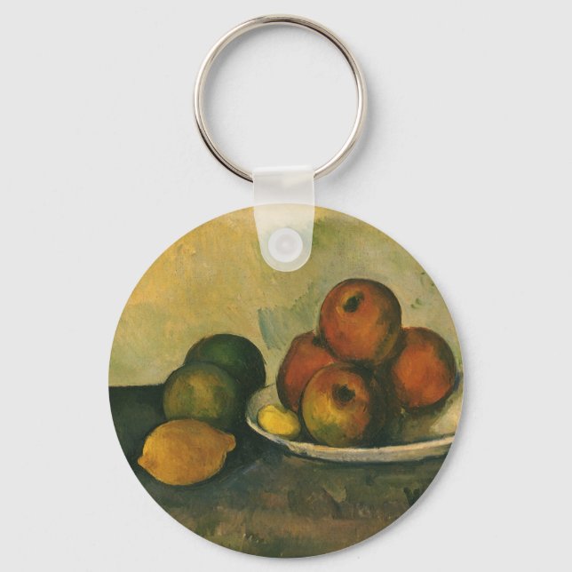 Chaveiro "Ainda com as Maçãs" por Paul Cezanne (Frente)