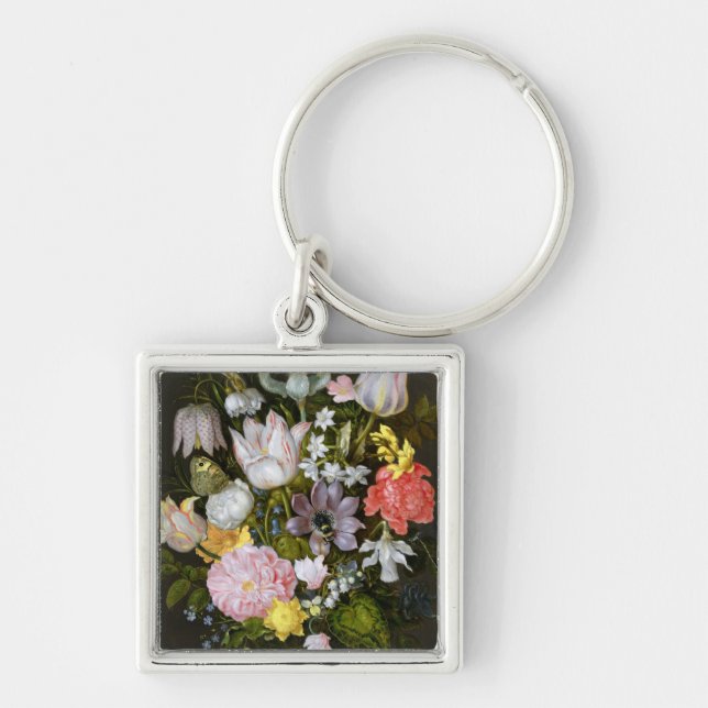 Chaveiro Ainda vida com flores (Frente)