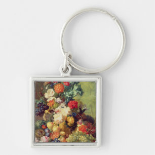 Chaveiro Ainda vida com flores e fruta