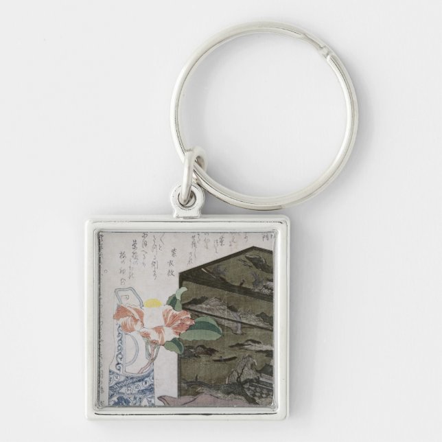 Chaveiro Ainda vida com um Camelia, c.1820 (Frente)