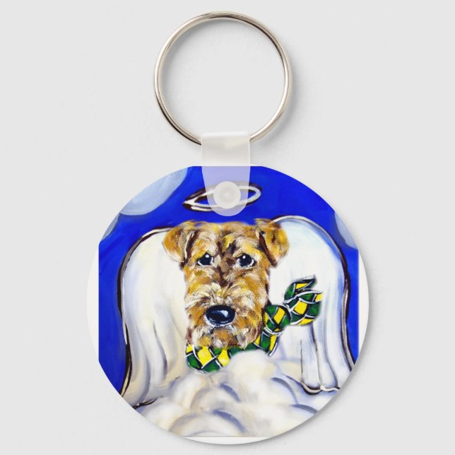 Chaveiro Airedale Terrier Angel (Frente)