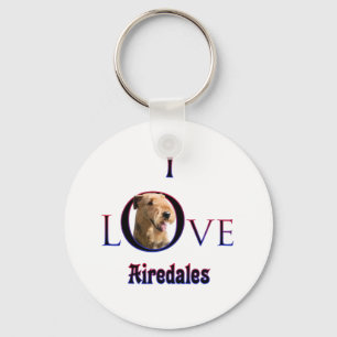 Chaveiro Airedale Terrier I Love