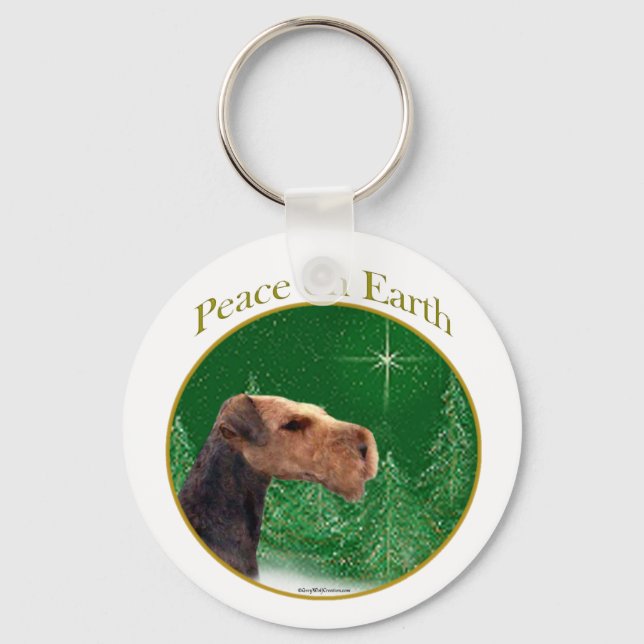 Chaveiro Airedale Terrier Peace (Frente)