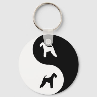 Chaveiro Airedale Terrier Yin Yang