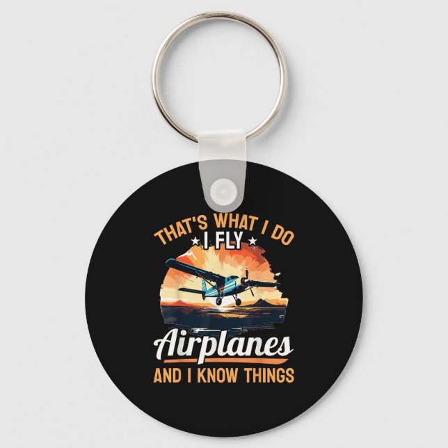 Chaveiro Airplane Aircraft Lot - That's What I Do I Fly Air (Frente)