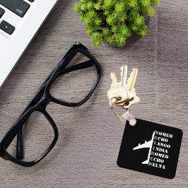 Chaveiro Airplane Retired Nato Phonetic Alphabet Aviation