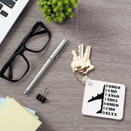 Chaveiro Airplane Retired Nato Phonetic Alphabet Aviation