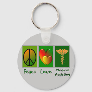 Chaveiro Ajuda médica do amor da paz