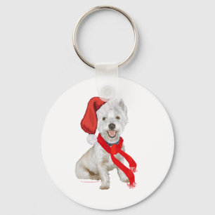 Chaveiro Ajudante do Papai Noel Westie