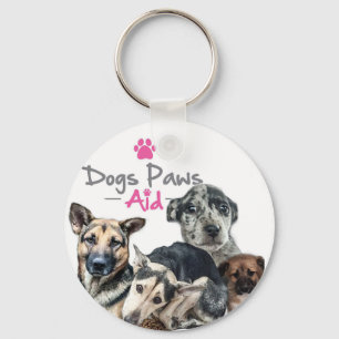 Chaveiro Ajude a salvar os cães com este anel chave bonito