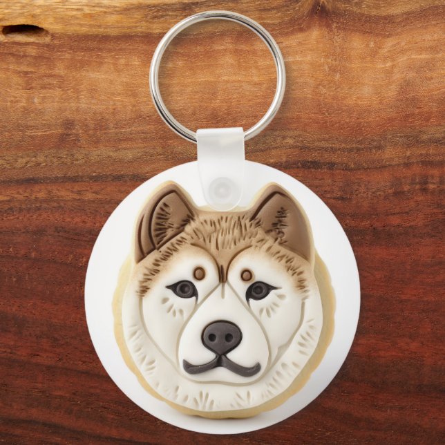 Chaveiro Akita Dog 3D Inspirado (Frente)
