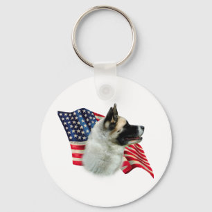 Chaveiro Akita Flag