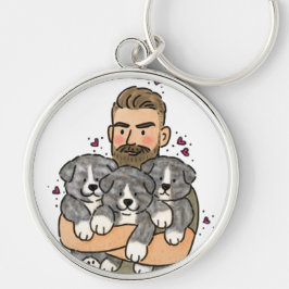 Chaveiro Akita Inu Japonês Tigrado