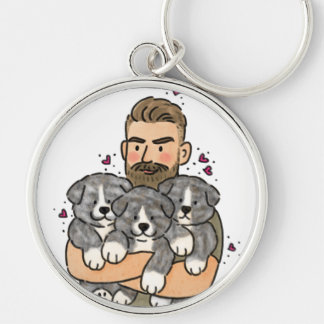 Chaveiro Akita Inu Japonês Tigrado