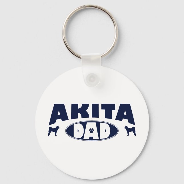Chaveiro Akita Pai (Frente)