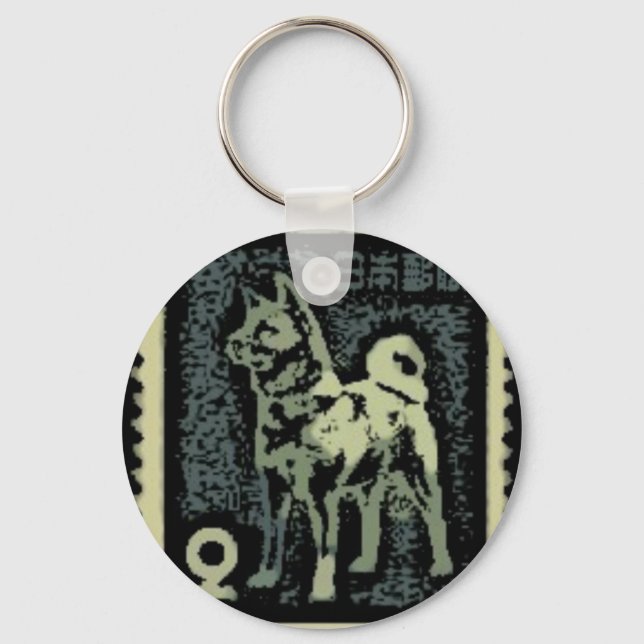 Chaveiro Akita Stamp (Frente)