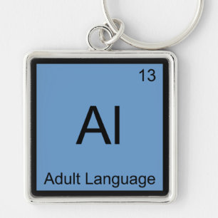 Chaveiro Al - Linguagem Adulto Símbolo de Elemento Químico 