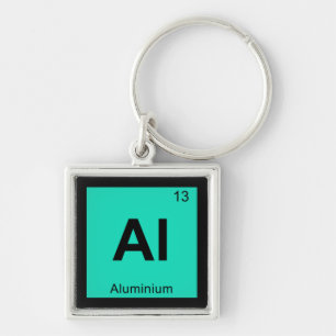 Chaveiro Al - Símbolo da Tabela Periódica Química do Alumín