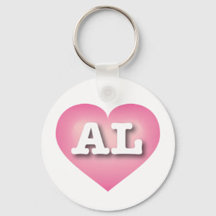 Chaveiro Alabama Rosa Fade Heart - Grande Amor