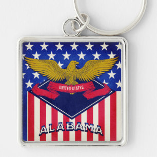 Chaveiro Alabama USA Flag