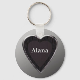 Chaveiro Alana Heart Keychain por 369MyName