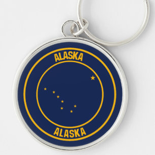 Chaveiro Alaska Round Emblem