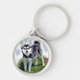 Chaveiro Alaskan Klee Kai Art