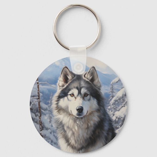 Chaveiro Alaskan Malamute (Frente)