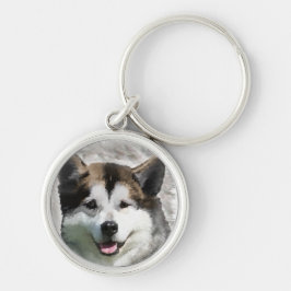Chaveiro Alaskan Malamute Dog Art