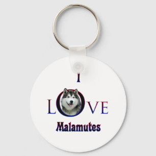 Chaveiro Alaskan Malamute I Love