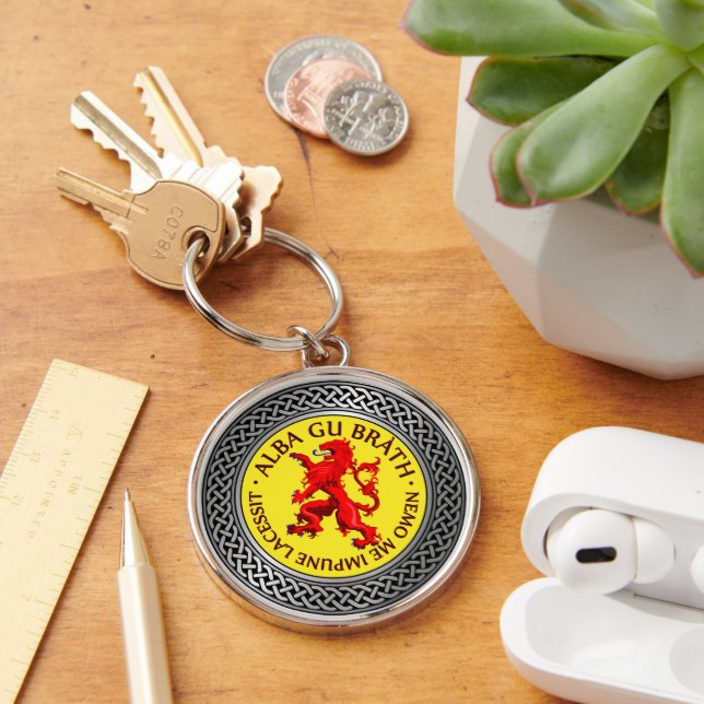 Chaveiro Alba Gu Brath Lion Rampant Knot (Mesa)
