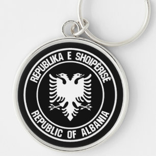 Chaveiro Albânia Round Emblem