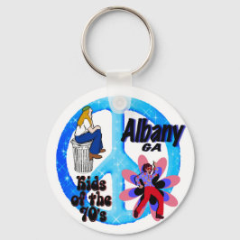 Chaveiro Albany Kids do azul-chaveiro dos anos 70