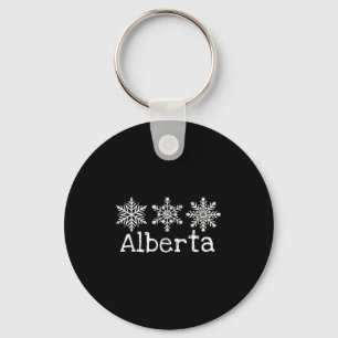 Chaveiro Alberta Canada Ski Skiier Skiing Winter Snowflakes