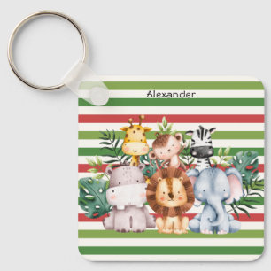 Chaveiro Álbum de Fotos de Menino de Bebê Animal da Selva S