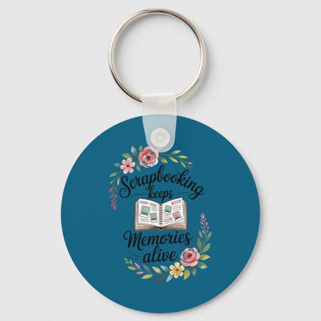 Chaveiro Álbum de recortes fofo (Frente)