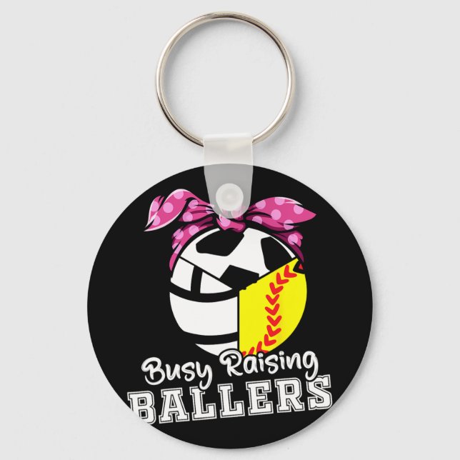 Chaveiro Alcatrões - Futebol engraçado de voleibol de softb (Frente)