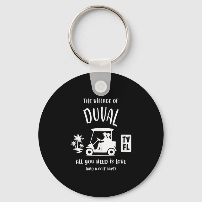 Chaveiro Aldeia Da Duval Tv Fl Golf Cart Design (Frente)