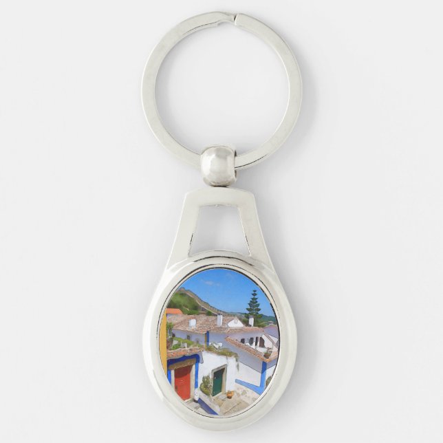 Chaveiro Aldeia de Watercolor (Frente)