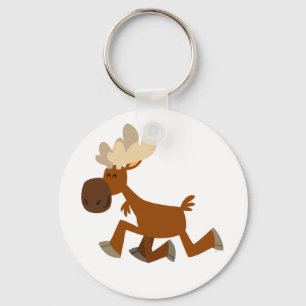 Chaveiro alegre dos alces dos desenhos animados
